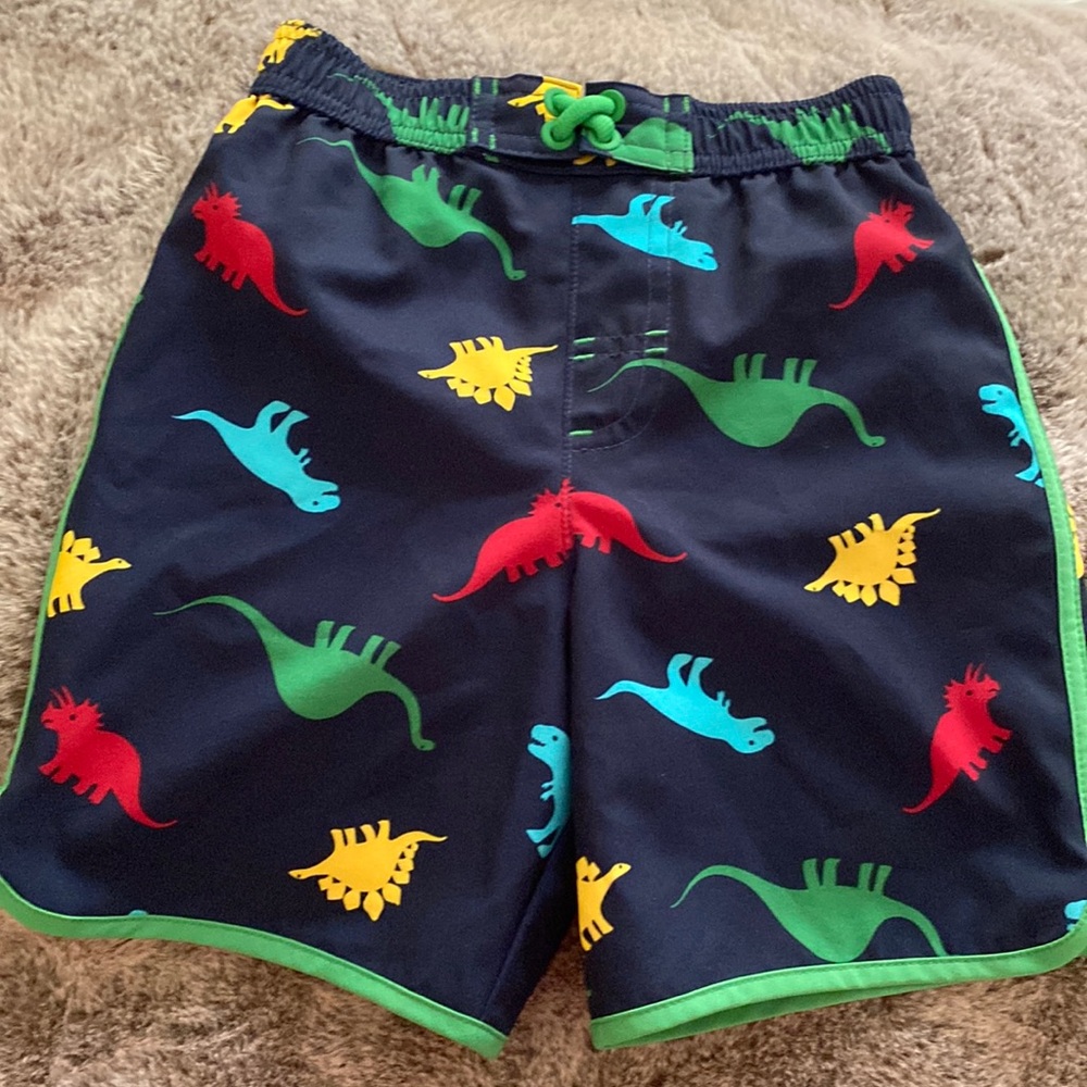 Dinosaur swim trunks